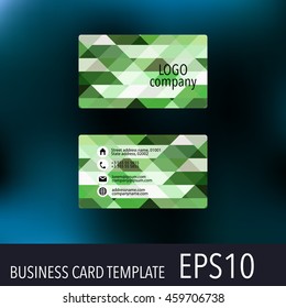 Vector abstract creative business cards. Set template
