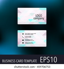 Vector abstract creative business cards. Set template