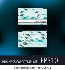 Vector abstract creative business cards. Set template