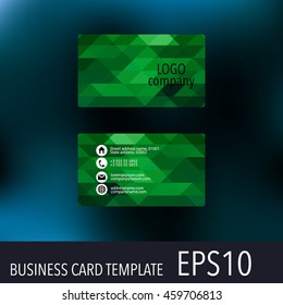 Vector abstract creative business cards. Set template