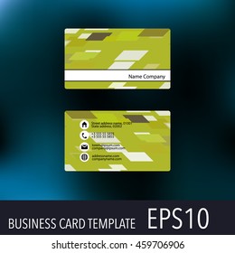 Vector abstract creative business cards. Set template