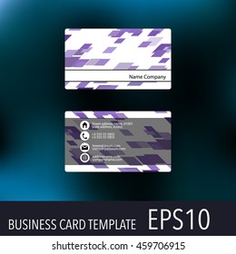 Vector abstract creative business cards. Set template