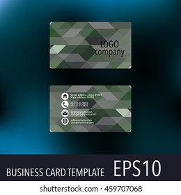 Vector abstract creative business cards. Set template