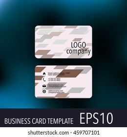 Vector abstract creative business cards. Set template