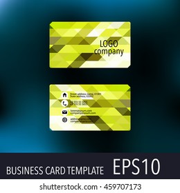 Vector abstract creative business cards. Set template