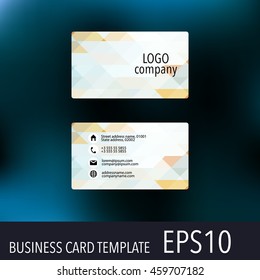 Vector abstract creative business cards. Set template