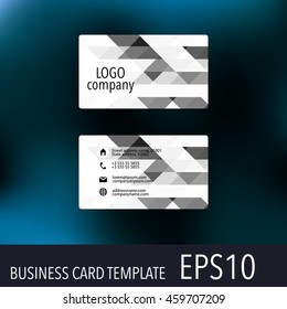 Vector abstract creative business cards. Set template