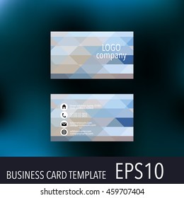 Vector abstract creative business cards. Set template