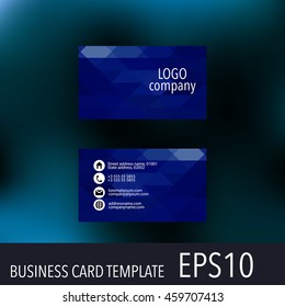 Vector abstract creative business cards. Set template