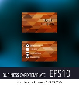 Vector abstract creative business cards. Set template
