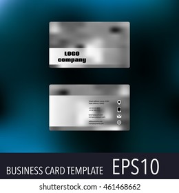 Vector abstract creative business cards. Set template