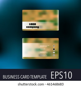 Vector abstract creative business cards. Set template