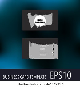 Vector abstract creative business cards. Set template