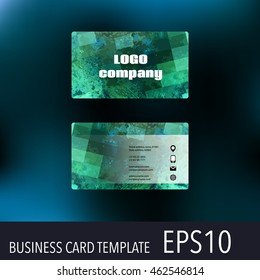 Vector abstract creative business cards. Set template