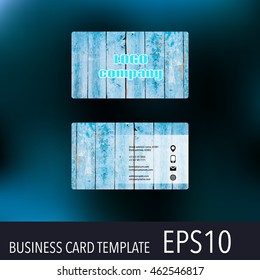 Vector abstract creative business cards. Set template