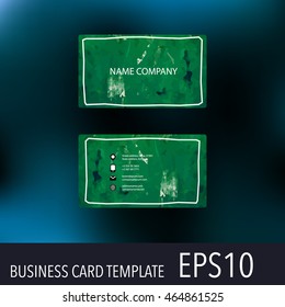Vector abstract creative business cards. Set template