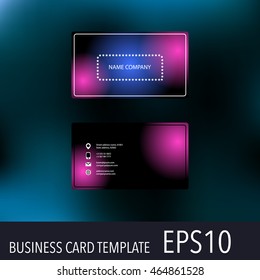 Vector abstract creative business cards. Set template