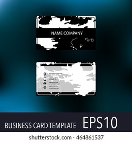 Vector abstract creative business cards. Set template