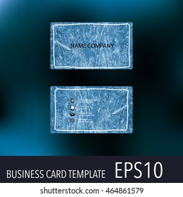 Vector abstract creative business cards. Set template