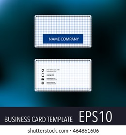 Vector abstract creative business cards. Set template