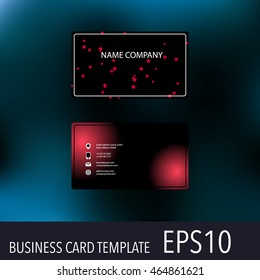 Vector abstract creative business cards. Set template