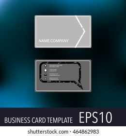 Vector abstract creative business cards. Set template