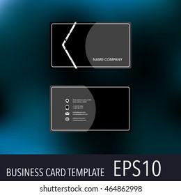 Vector abstract creative business cards. Set template