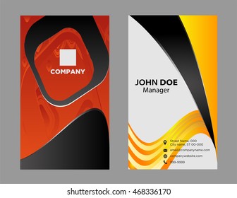 Vector abstract creative business cards
