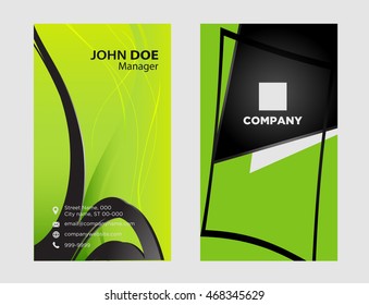 Vector abstract creative business cards