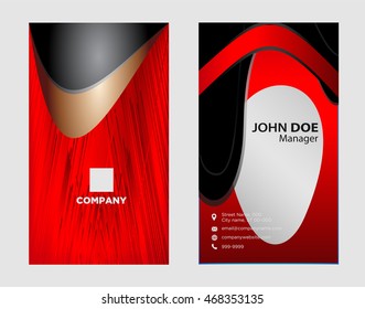 Vector abstract creative business cards (set template)
