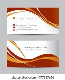 Vector abstract creative business cards