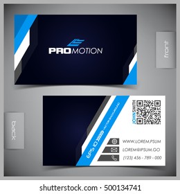 Vector abstract creative business cards (set template)