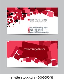 Vector abstract creative business cards