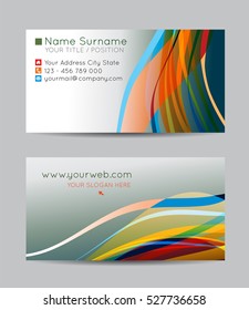 Vector abstract creative business cards