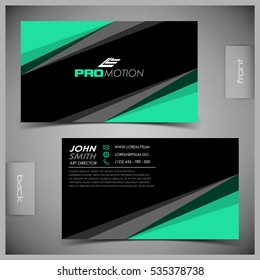 Vector abstract creative business cards (set template)