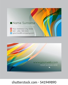 Vector abstract creative business cards