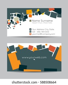 Vector abstract creative business cards