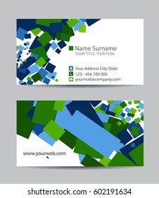 Vector abstract creative business cards