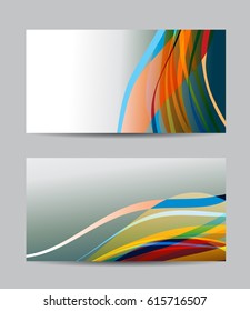 Vector abstract creative business cards