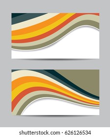 Vector abstract creative business cards