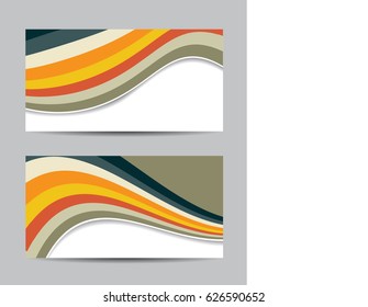 Vector abstract creative business cards