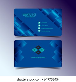 Vector abstract creative business cards (set template)