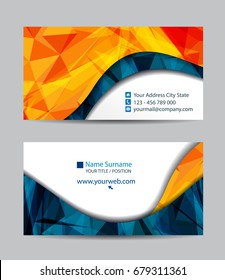 Vector abstract creative business cards