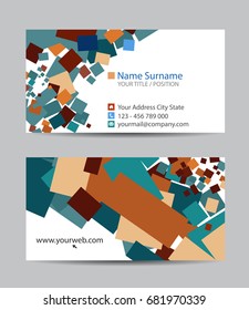 Vector abstract creative business cards