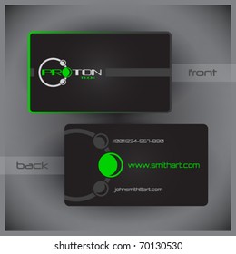 Vector abstract creative business cards (set template)