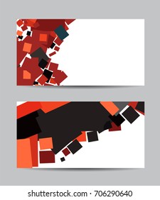 Vector abstract creative business cards