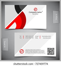 Vector abstract creative business cards (set template)