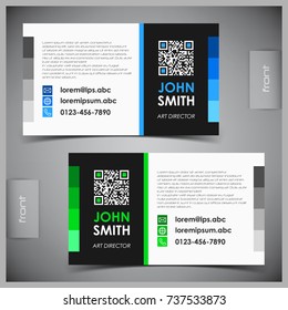 Vector abstract creative business cards (set template)