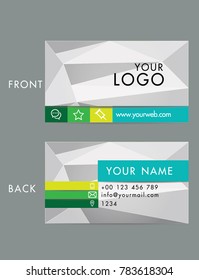 Vector abstract creative business cards (set template)