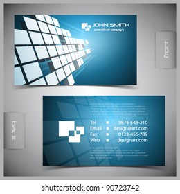 Vector abstract creative business cards (set template)